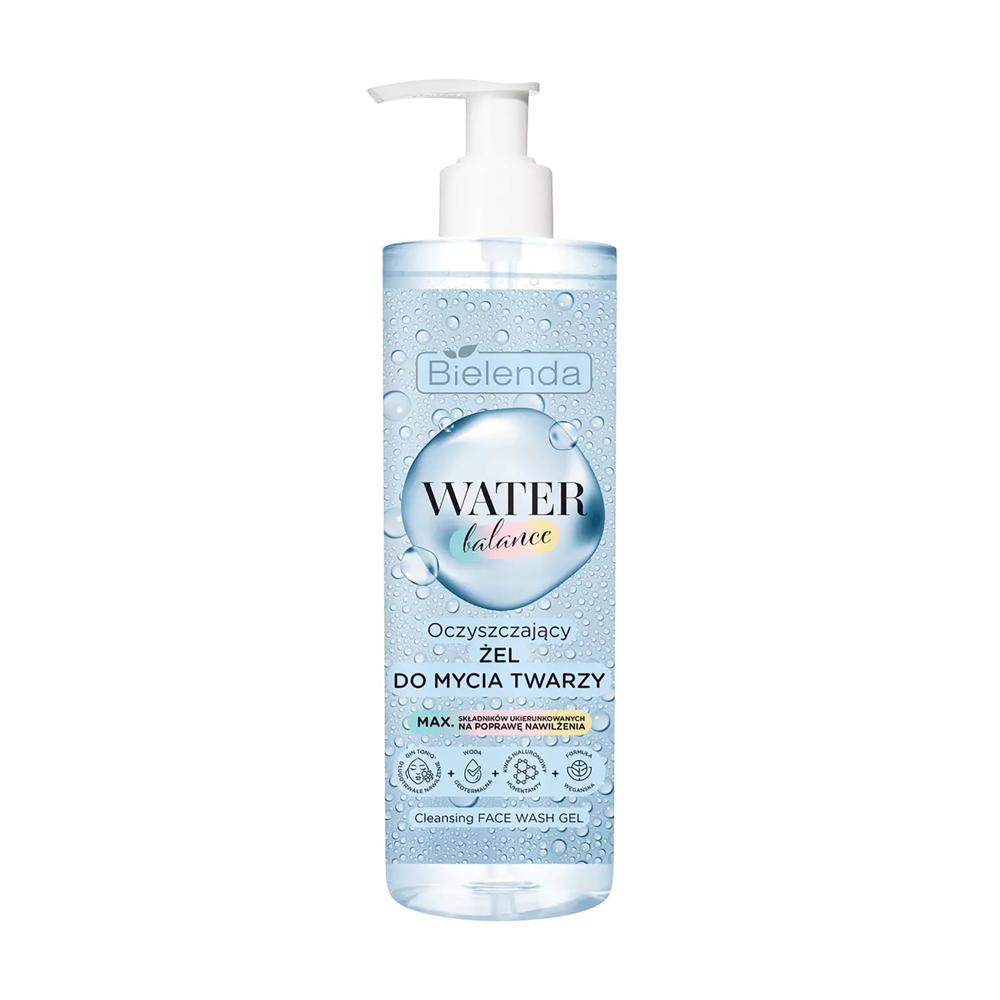 Гель для вмивання Bielenda Water Balance Cleansing Face Wash Gel, 195 г